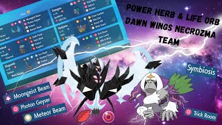 POWER HERB + LIFE ORB DAWN WINGS NECROZMA OHKO EVERYTHING -Pokemon Scarlet & Violet VGC Regulation G