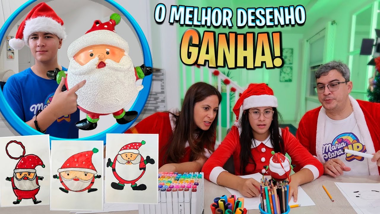 QUEM FIZER O MELHOR DESENHO DE NATAL GANHA - DESAFIO