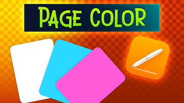 How to Change Background Color in Apple Pages on Mac