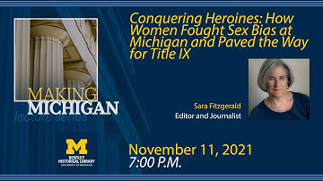 Making Michigan lecture series