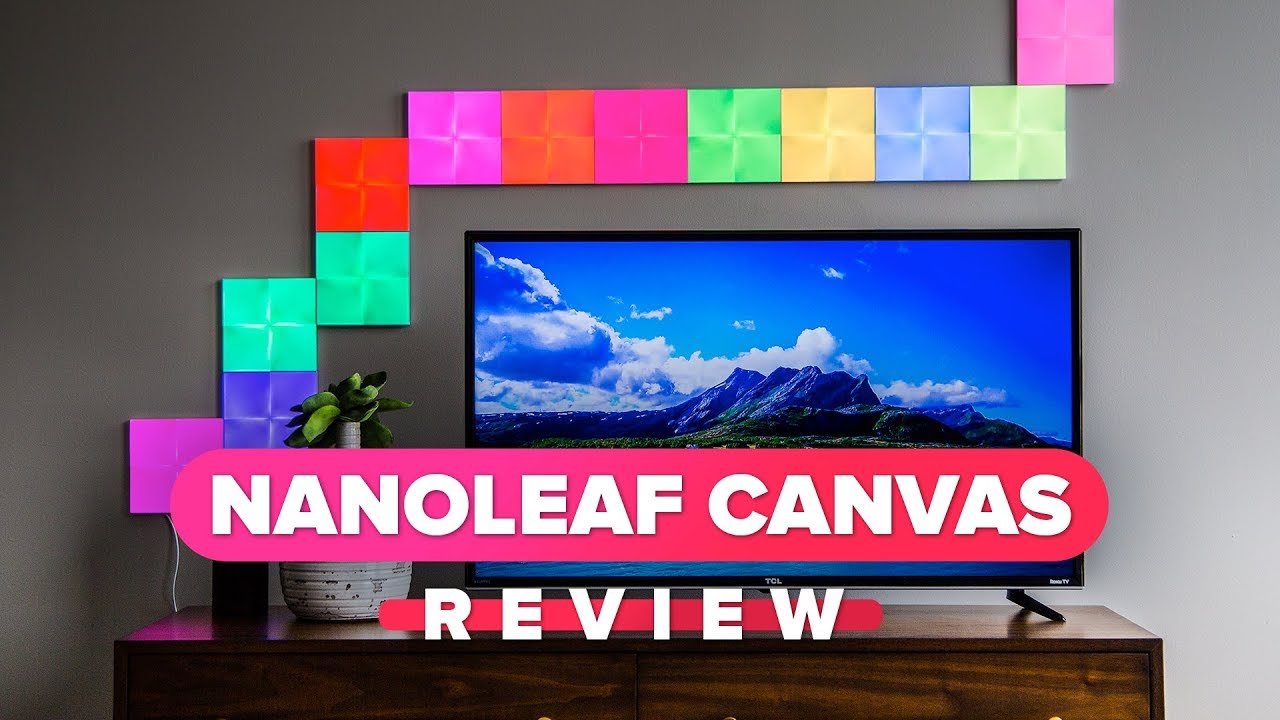 Nanoleaf Canvas review: Cover your walls in color - YouTube
