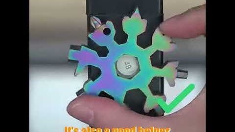 18-in-1 stainless steel snowflakes multi-tool