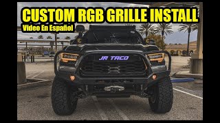 NEW Toyota Tacoma CUSTOM RGB TRD v2 Pro Grill - How to Install and Wire | Video En Español by Jesse Rizo 11,931 views 3 weeks ago 13 minutes, 28 seconds