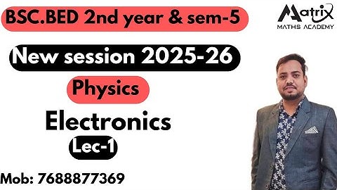 Bsc Bed 2nd year and Sem-5th # Electronics # Circuit Analysis #Physics #Ru