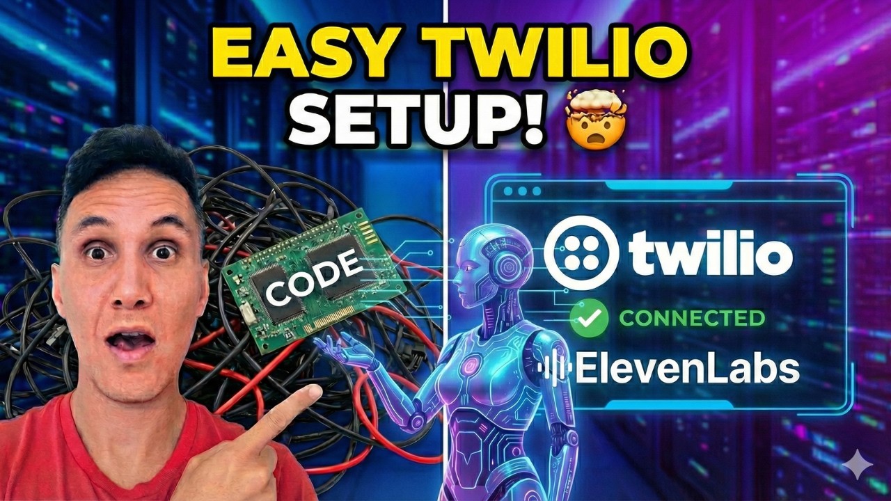 How to connect ElevenLabs AI agent to Twilio phone number tutorial