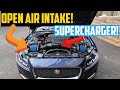 This is what an Open Air Intake does to a Supercharged ENGINE!