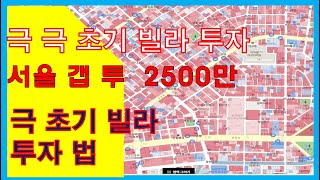 서울 빌라 갭투자 2500만 극 극 초기 재개발 투자하는 법