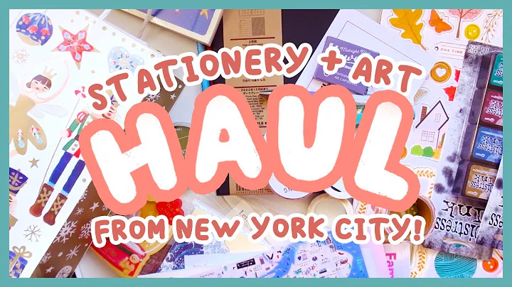 Art & Stationery Haul from NYC!  Niconeco Zakkaya,...