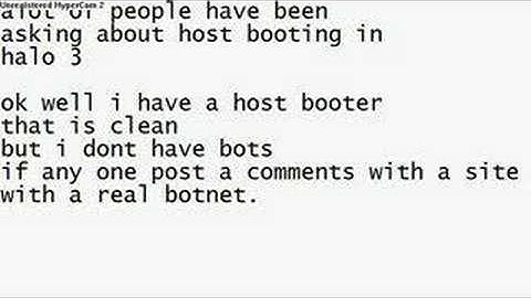 host booting in halo 3