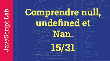 Comprendre null, undefined et Nan - 15/31