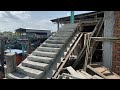 Concrete staircase timber formwork shuttering construction works  reinforced concrete stairway