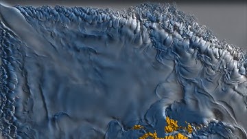 3D Animation Terrain 2 Up to 500 Million Particles