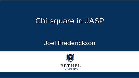 Chi-square Test in JASP