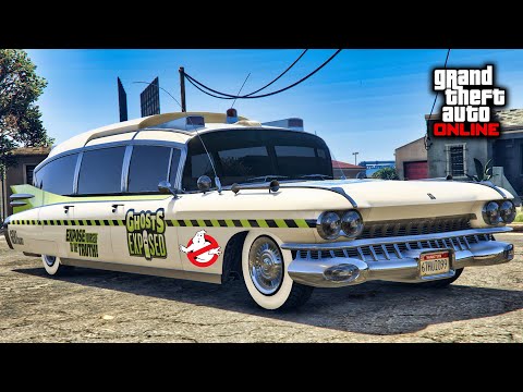 GTA 5 Online - Ghostbusters Car Customization - Albany Brigham (Cadillac Fleetwood Brougham)