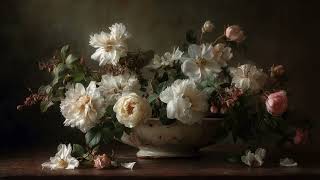 Vintage Winter Floral Frame TV Art ❄️ Botanical Flowers & Cozy Winter Decor (4K Ambient Art) screenshot 3