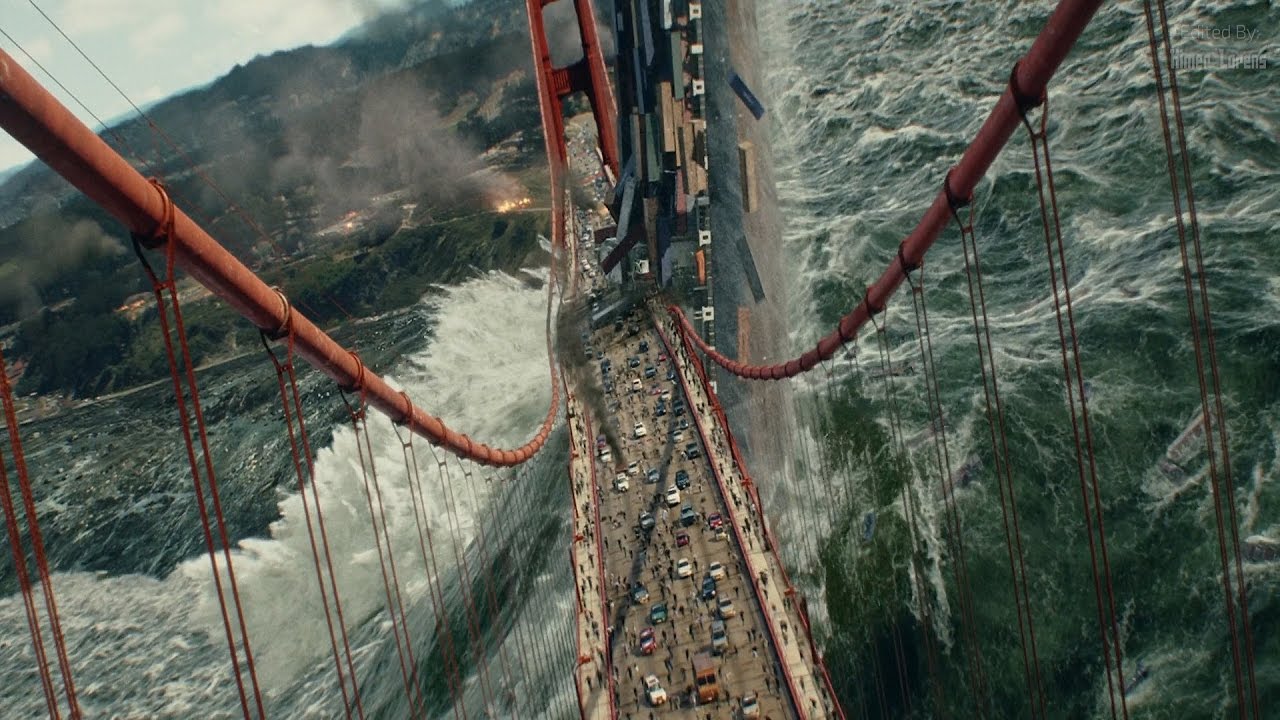 San Andreas 2015    Tsunami Scene   Pure Action 4K