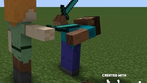 My First Battle Animation Steve Vs Alex, Mine-Imator!!!