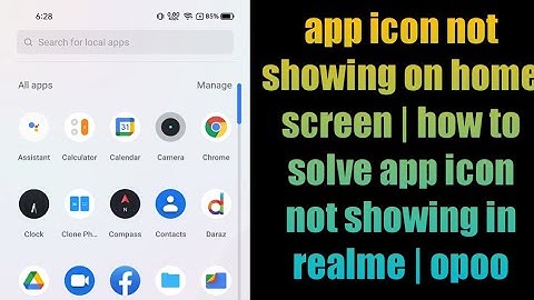 app icon not showing on home screen | how to solve app icon not showing in realme | opoo