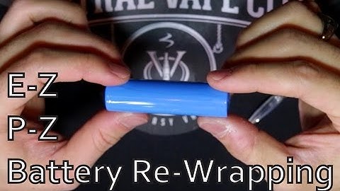 How to re-wrap 18650 batteries!