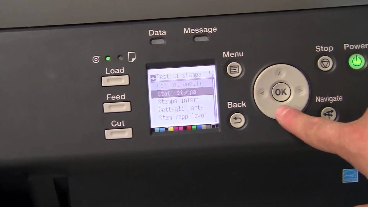 Come stampare Stato Stampa su Canon IPF