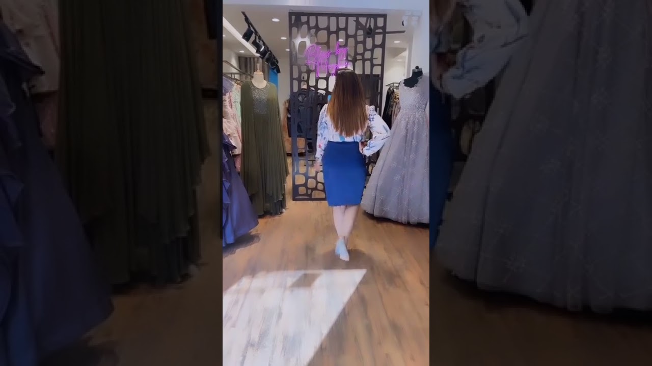 Digital Print And Skirt For Party 💜 