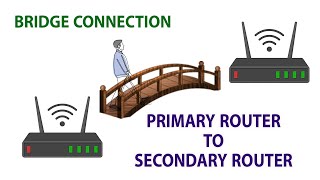 How to bridge connect  primary router to secondery router wifi wds distribution system