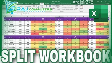 How to split a workbook in excel ||Split Workbook || Raj Computers