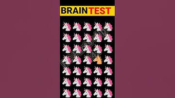 Brain test || Missing horse emoji puzzle || memory riddles test #viral #quiz #youtubeshorts