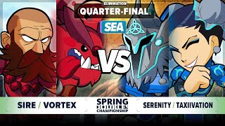 Sire & Vortex vs Serenity & taxiivation - Elim. Quarter-Final - Spring Championship 2024 - SEA 2v2