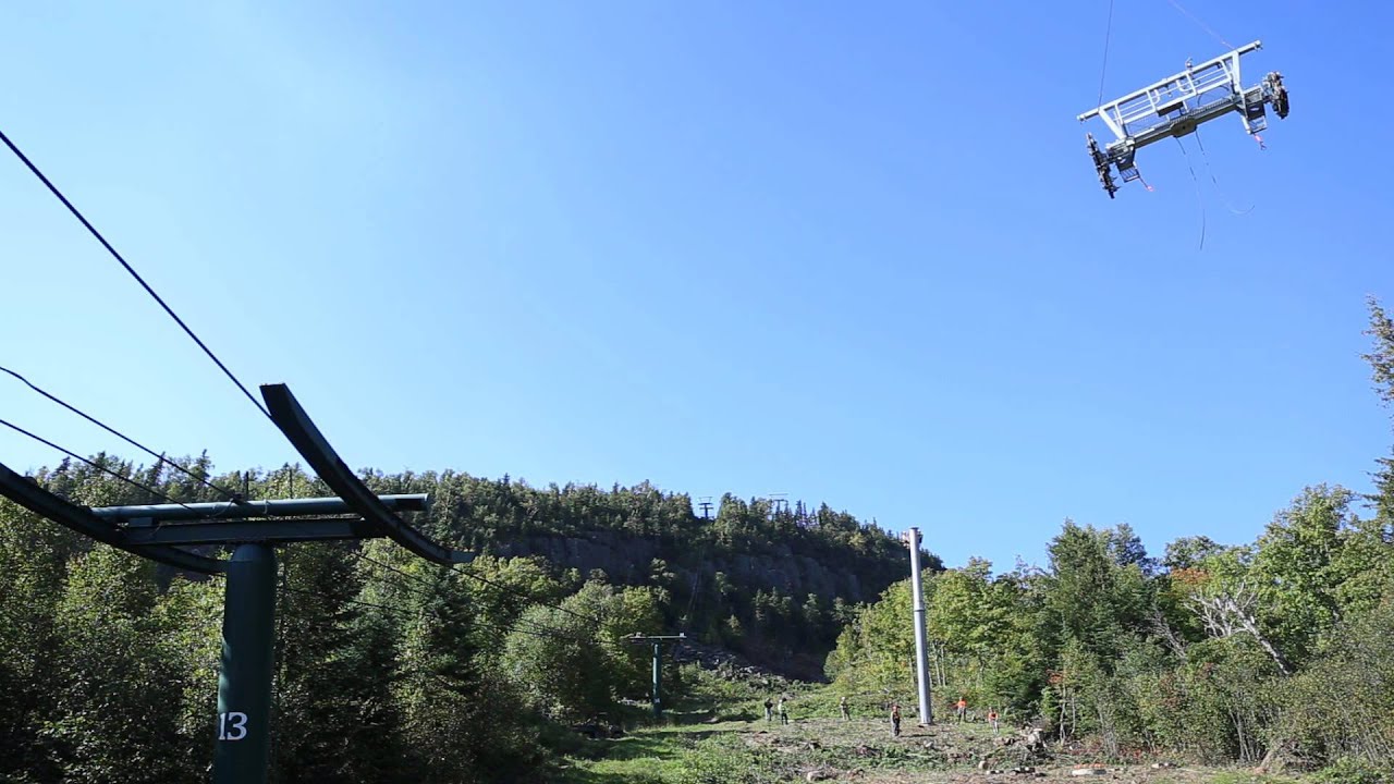 Installation of Gondola Towers 9/14/15 Extended Version YouTube