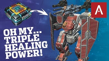 War Robots - How Strong Is The Arthur Titan With 3x Healing Modules (Self-Fix Unit)? WR Max Gameplay