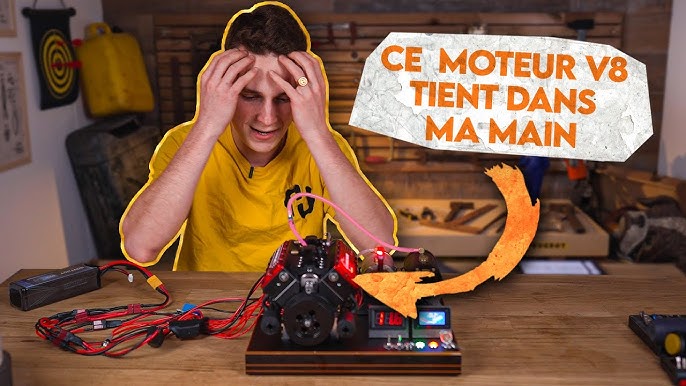 Zerodis Moteur de Moteur Stirling à Air Chaud, Modèle de Moteur Stirling  éducatif à 16 Cylindres Ornement D'enseignement pour L'école de Bureau à