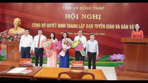 Thành lập Ban Tuyên giáo và Dân vận Tỉnh ủy