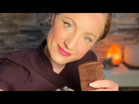 🧢 ASMR ✨ Sleep Spa personal attention pampering relaxing makeup treatments layered sounds triggers