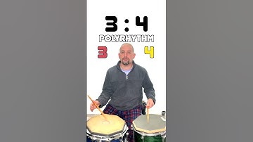 3:4 Polyrhythm in 14 Seconds!