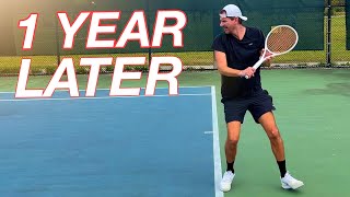 OneHanded Backhand After 1 YEAR of Training