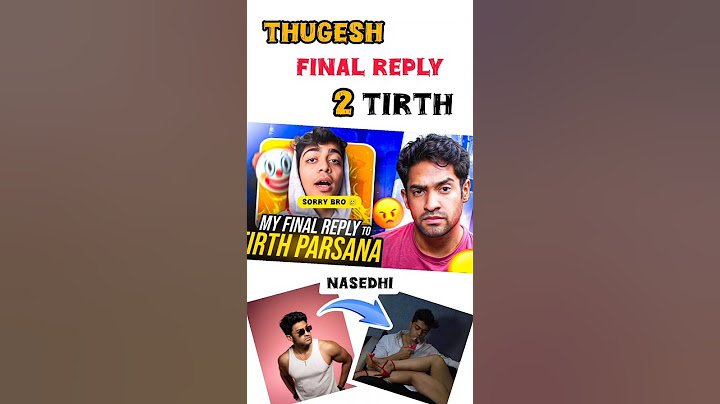 Thugesh final reply to Tirth 👽 Abhinav Gardia #shorts #thugeshvstirth #thugeshreply