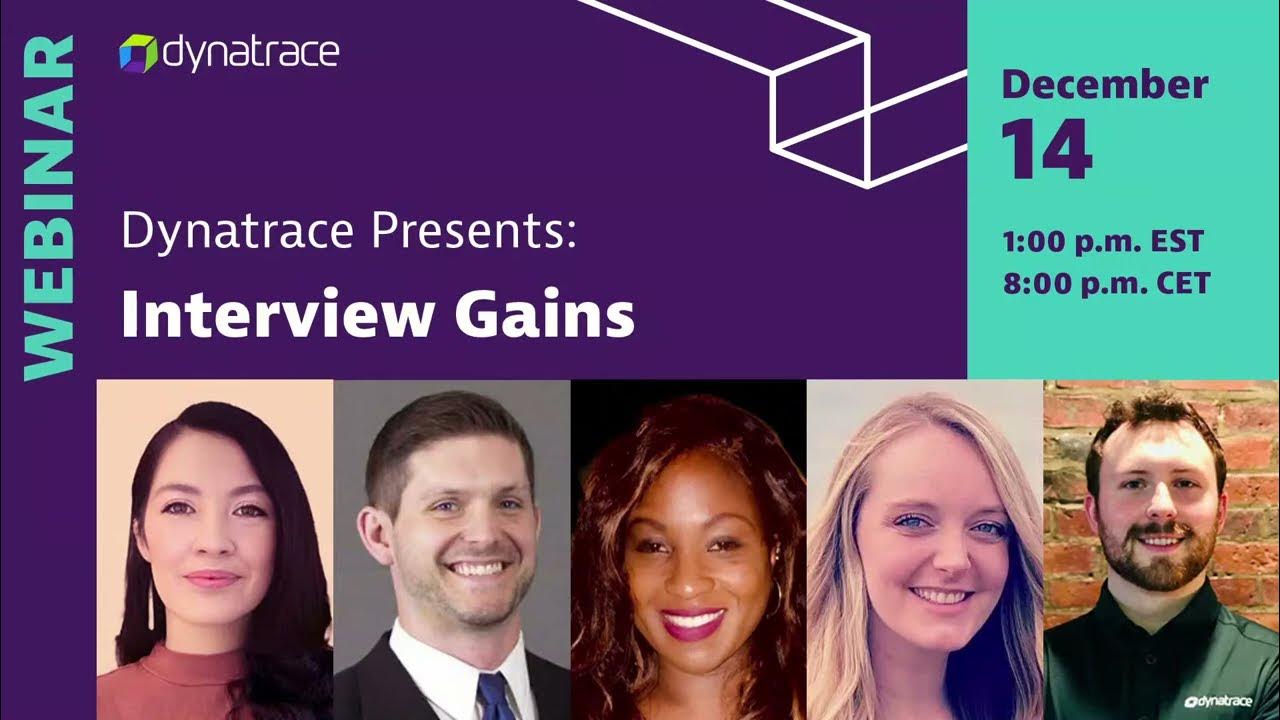 Dynatrace Presents: Interview Gains - Youtube