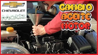 Cambio de aceite motor  Chevrolet Matiz / Spark  Tutorial