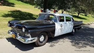 Historic 1957 Ford LAPD police cruiser