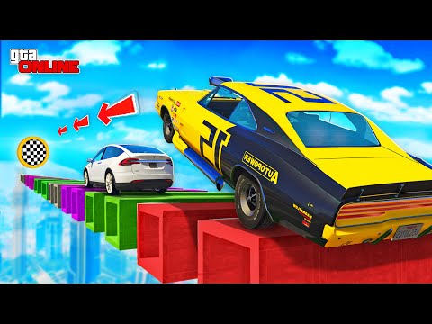 КАК ДАЛЕКО МАСЛКАРЫ И ЭЛЕКТРОКАРЫ СМОГУТ ПРОЕХАТЬ ПО СЛОМАННОЙ ДОРОГЕ? ЭКСПЕРИМЕНТЫ ГТА 5