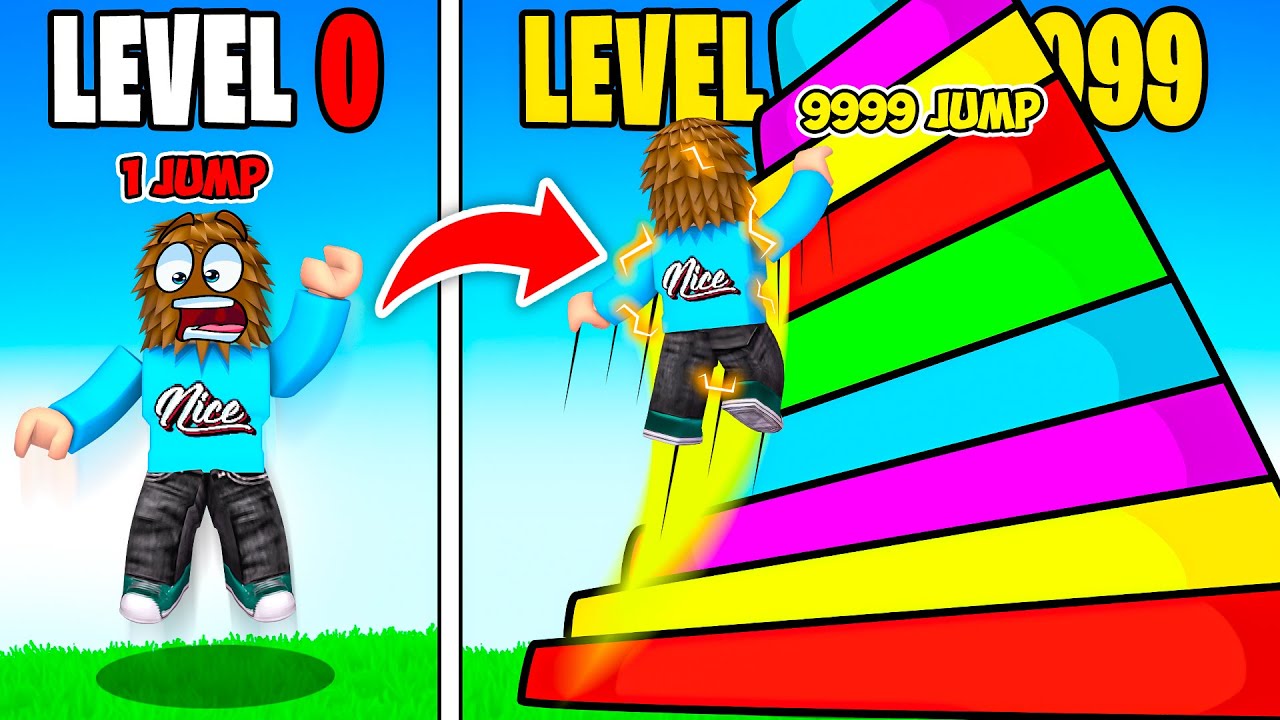Jumping To New Heights In Roblox - YouTube
