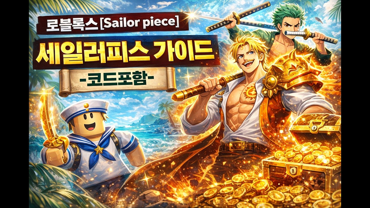 로블록스 [Sailor piece] 세일러피스 가이드 로블 -코드포함-