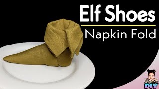 Elf Shoes Napkin fold Tutorial #17