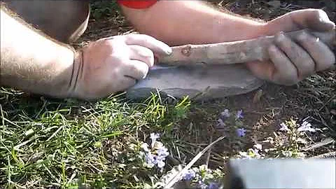 Rudiger Roll : The Caveman Concept - No Tools Fire Roll Friction Fire - Primitive Fire Making