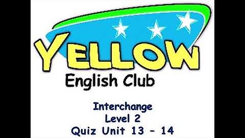 Level 2 Quiz Units 13 - 14