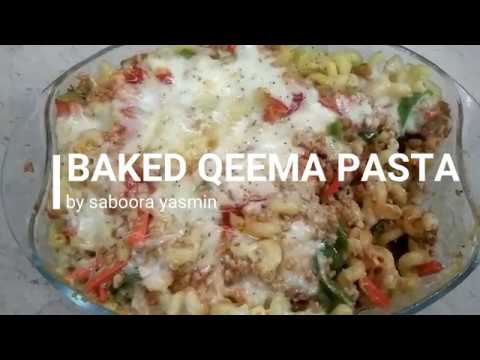 BAKED QEEMA PASTA Recipe-Easy Homemade Cooking