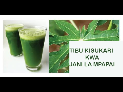 MPAPAI TIBU KISUKARI KWA JANI LA MPAPAI