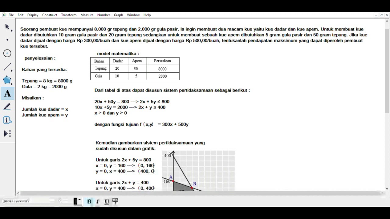 Soal Un Program Linear