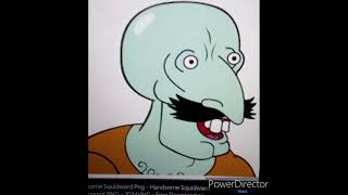 Cursed images of Squidward with the FNAF 1 ambience in the background